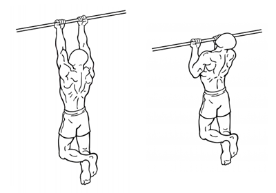Chin-ups, compound oefening voor oa lats en biceps